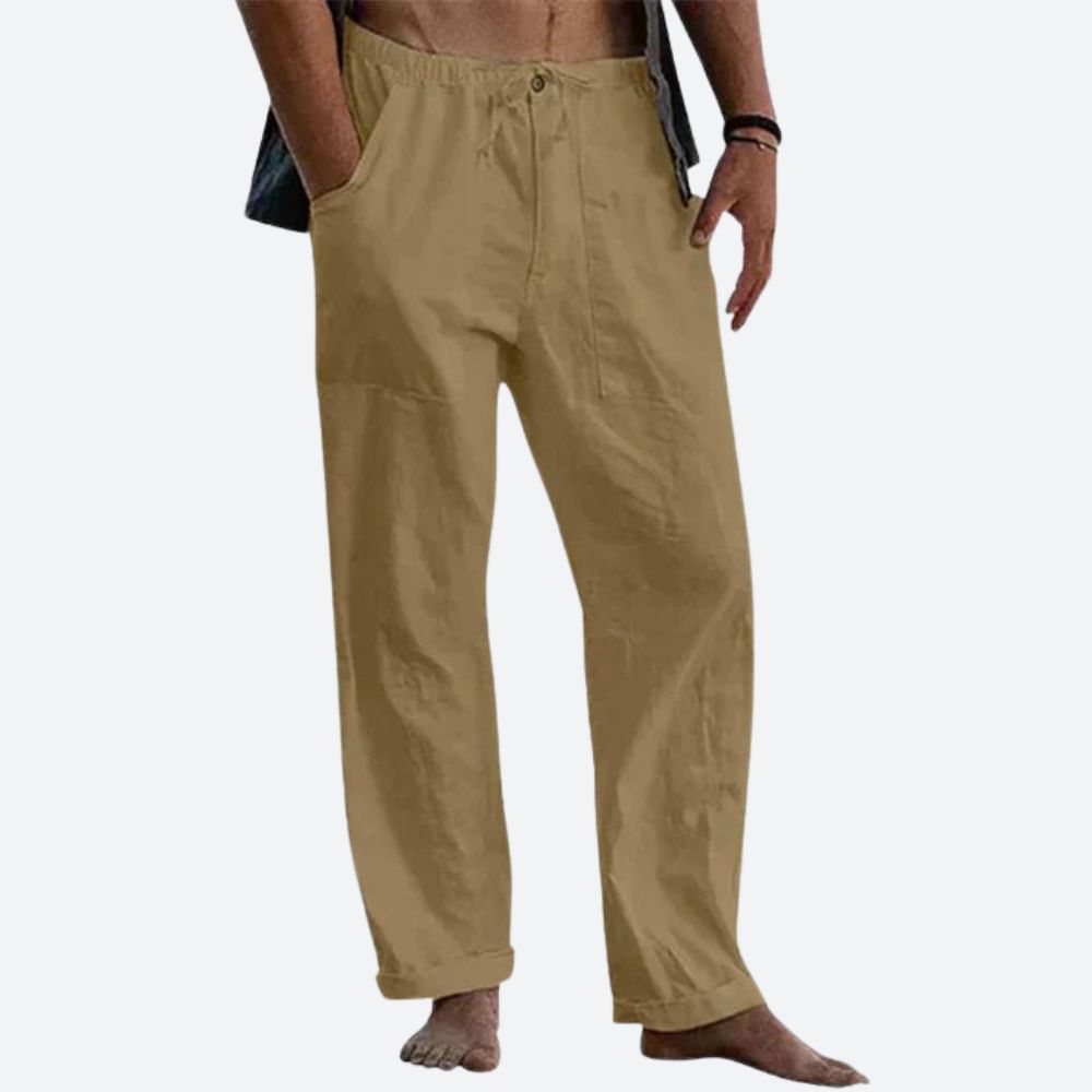 Klassische Leinenhose