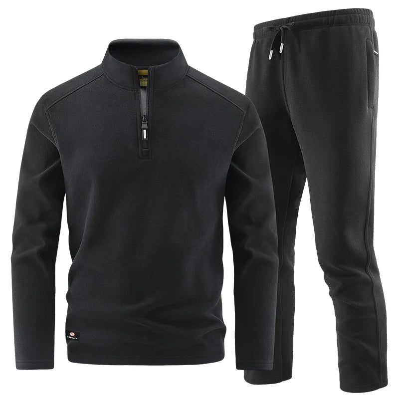 Elegantes Herren Zip-Pullover-Set
