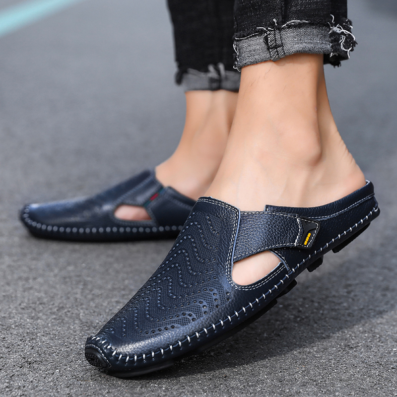Atmungsaktive italienische Ledersandalen