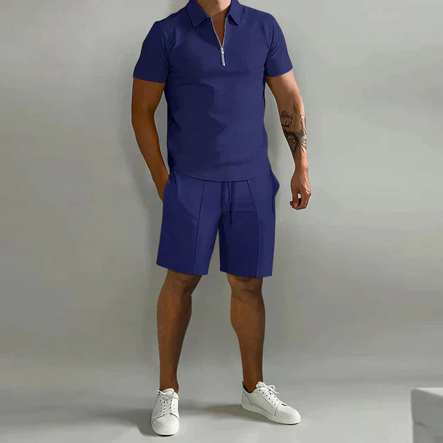 Elegantes Poloshirt-Set