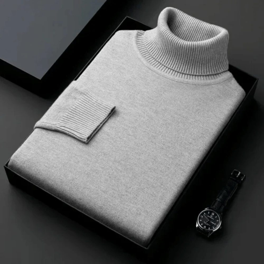 Alioth Kaschmir Rollkragenpullover Von Alder Grau M