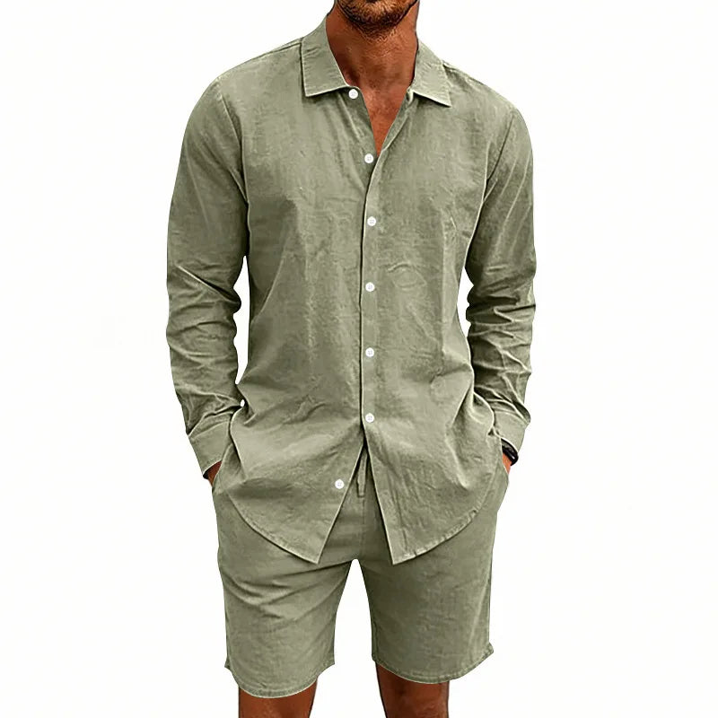 Elegantes Leinen-Sommer-Set