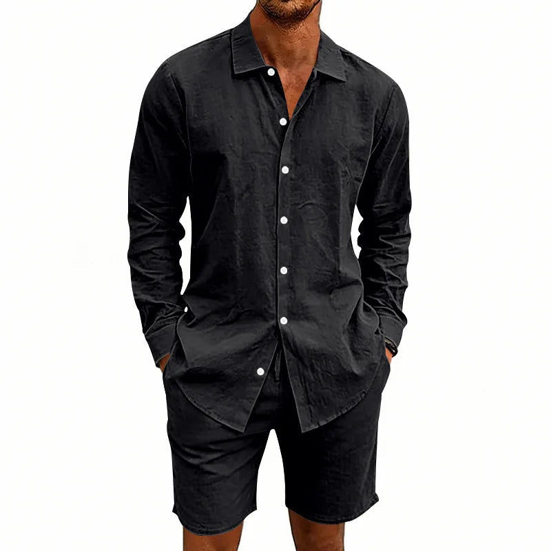 Elegantes Leinen-Sommer-Set