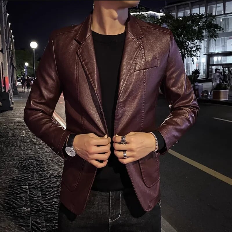 Business Casual Lederjacke Von Alder