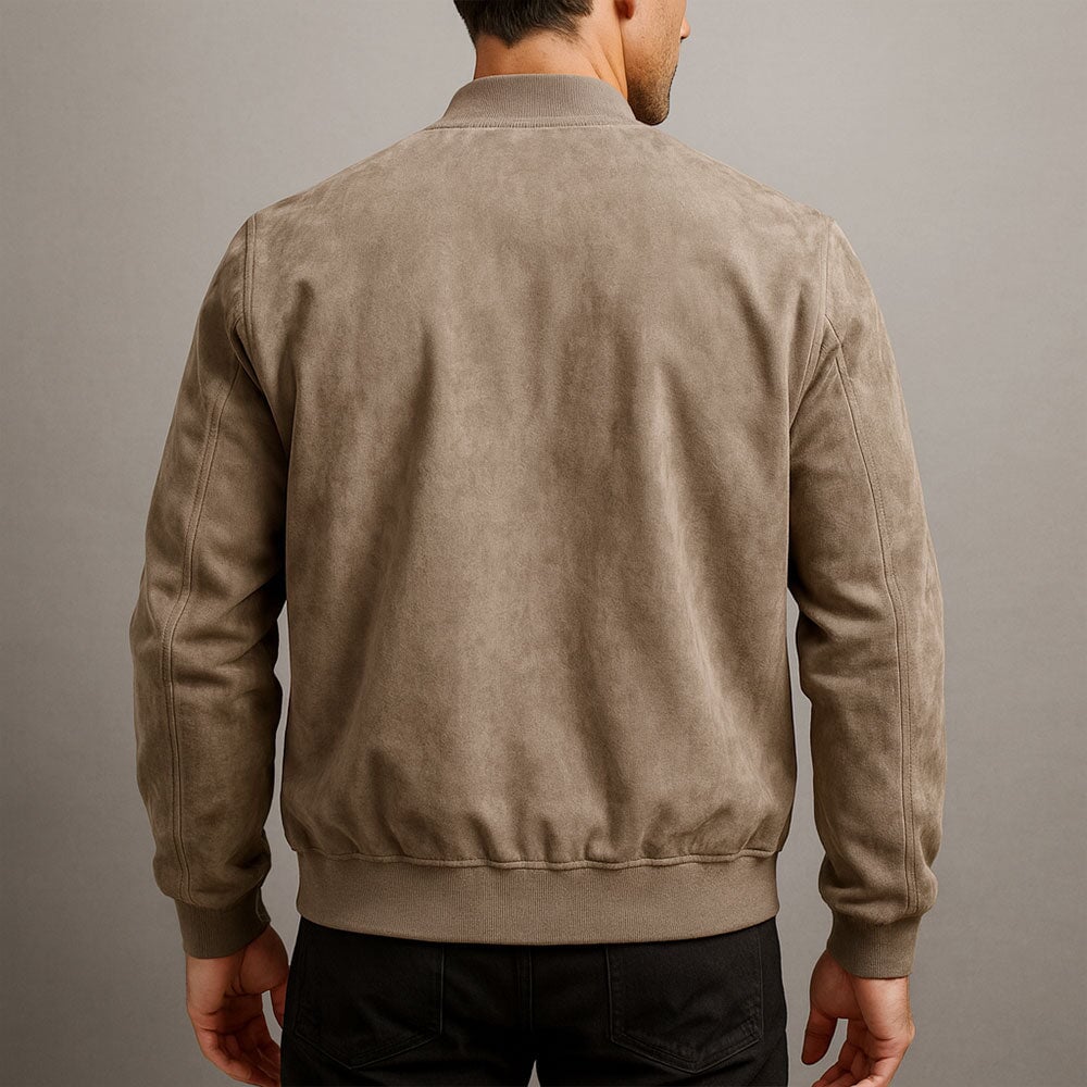 Elegante Wildlederjacke Von Alder