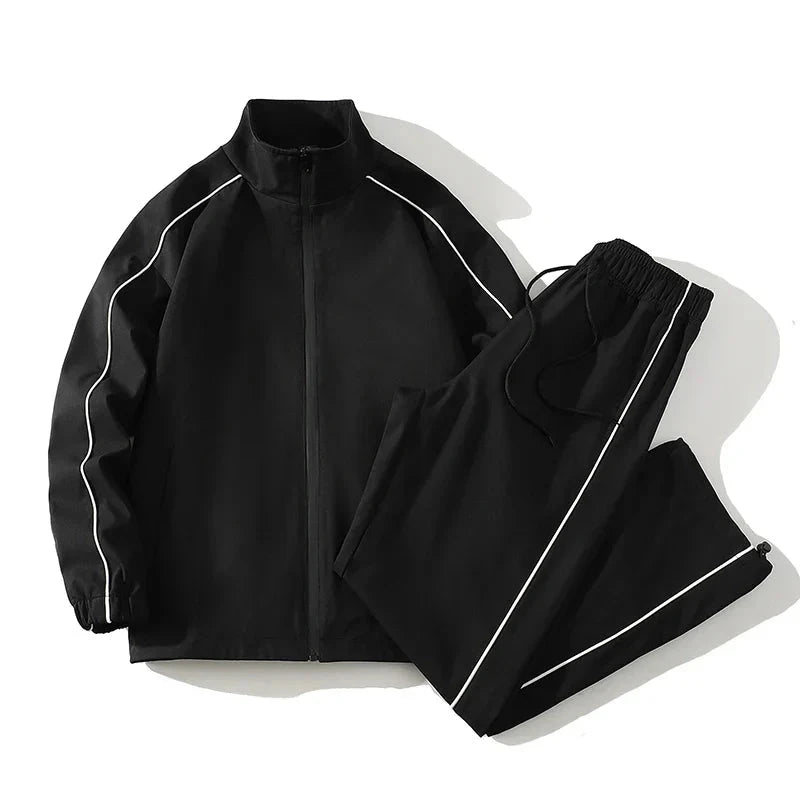 Eleganter Herren-Trainingsanzug Von Alder Schwarz M