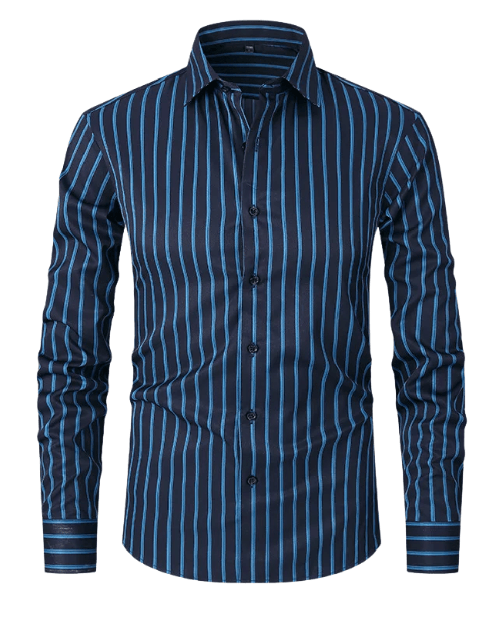 Elegantes Herren-Businesshemd Von Alder Marineblau M
