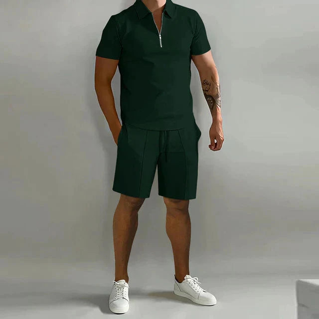 Elegantes Poloshirt-Set Korte Broek Heren Von Alder