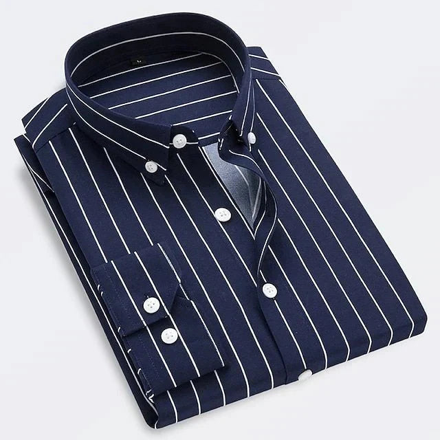 Givalli - Hemd mit Streifen Blouses_M Von Alder Marineblau S