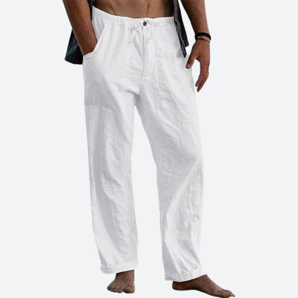 Klassische Leinenhose Jeans_M Von Alder Weiß M