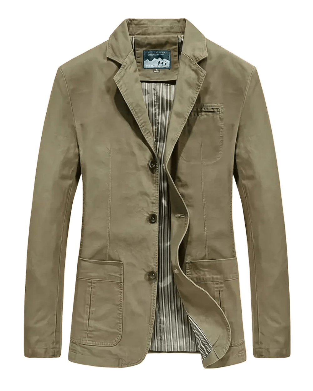 Lässige Herrenjacke Von Alder Khaki XS
