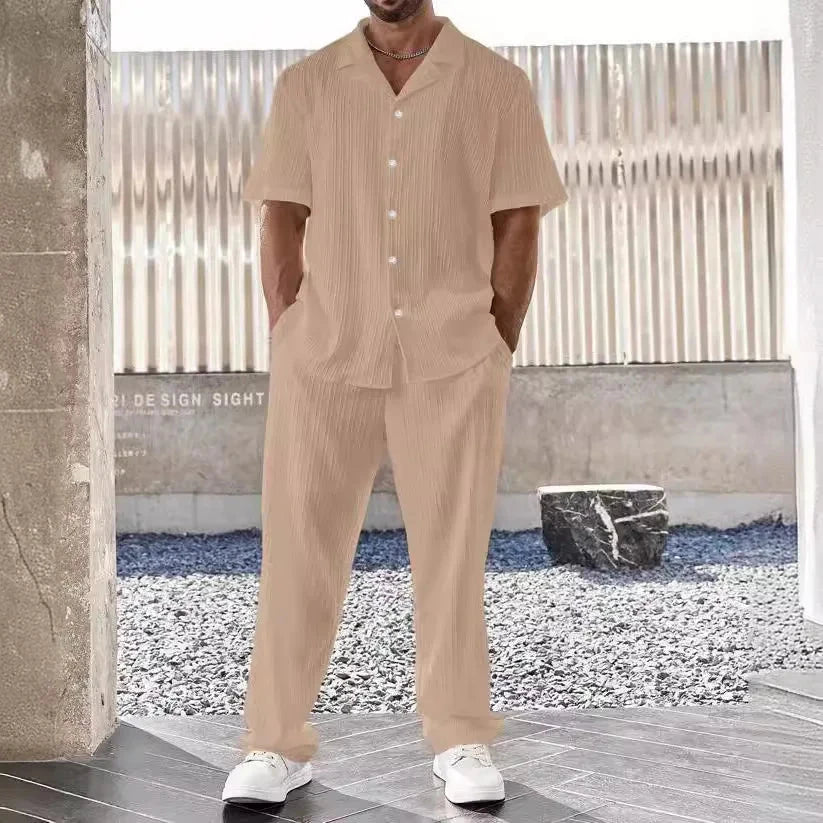 Lässiges Herren-Set Von Alder Khaki S