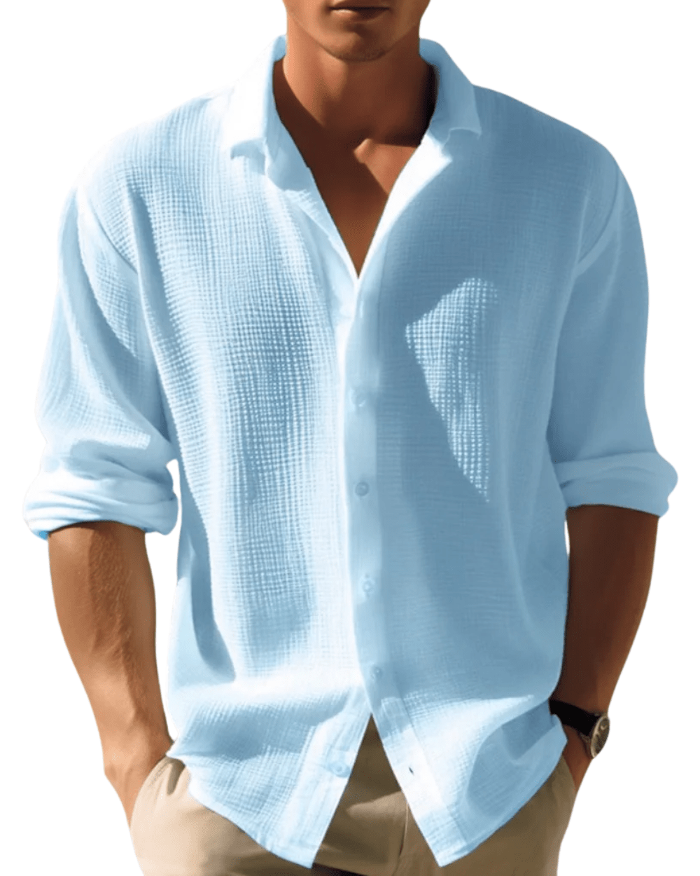 Lässiges Sommerhemd Lässiges Sommerhemd Von Alder Blau S