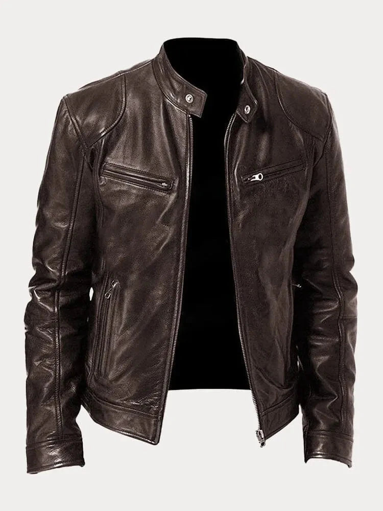 Lederjacke Von Alder Braun S