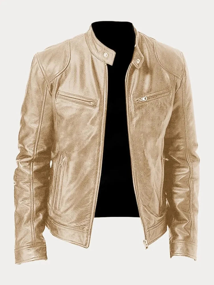 Lederjacke Von Alder Gold S