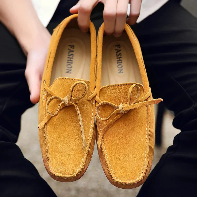 Leichte Wildleder-Loafer Leichte Wildleder-Loafer Von Alder Gelb 38