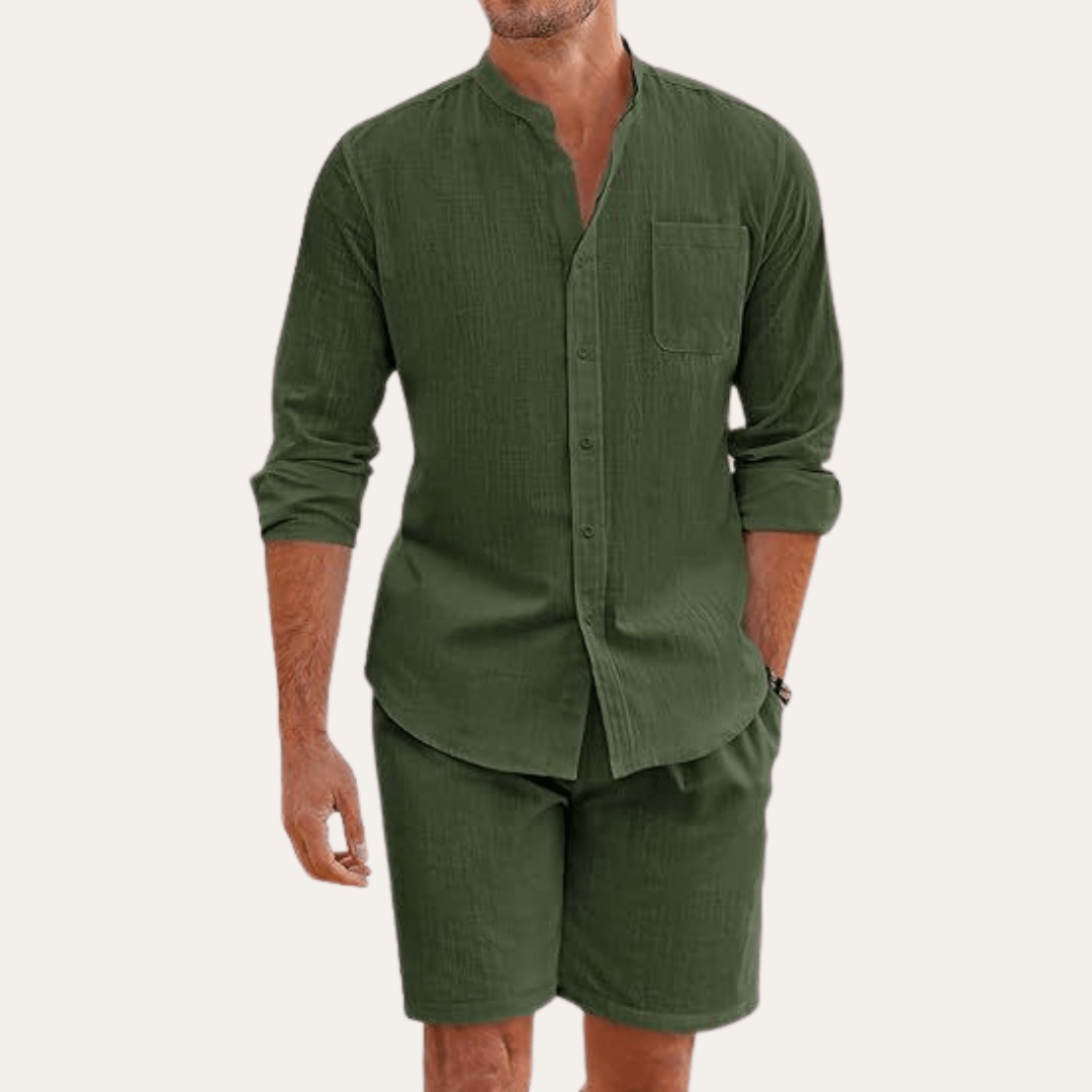 Leinen Sommer-Set Leinen Sommer-Set Von Alder Grün S