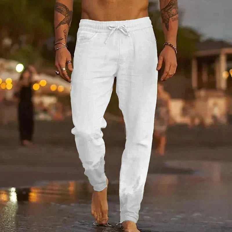 Leinen-Strandhose Leinen-Strandhose Von Alder Weiß S