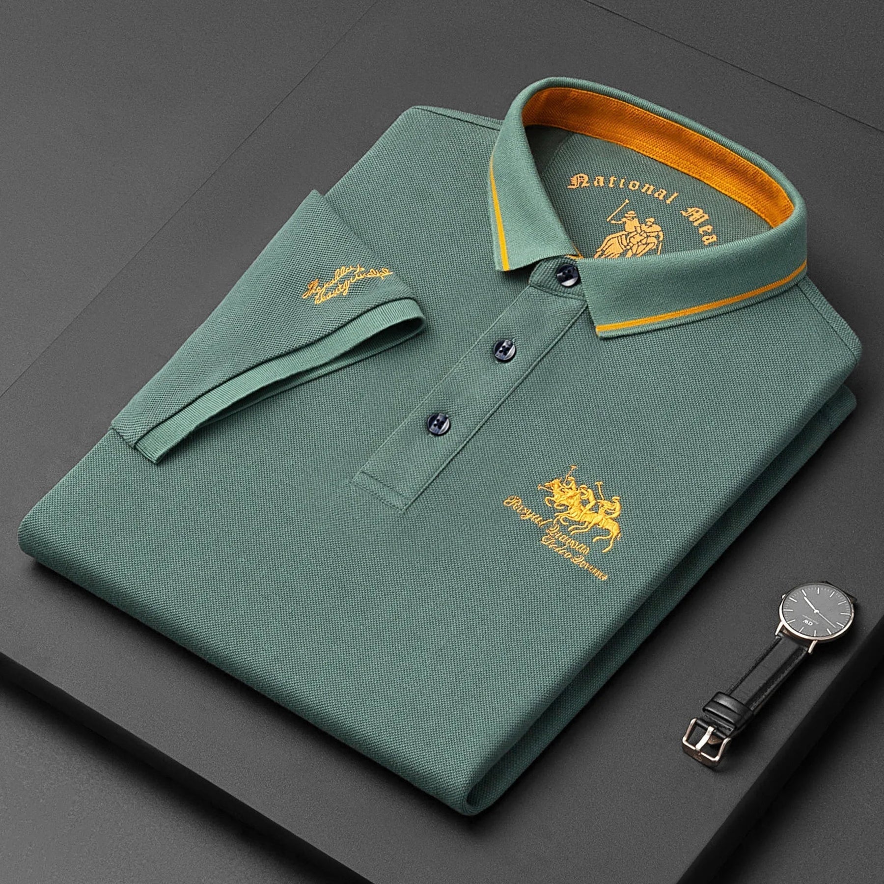 Premium Poloshirt Premium Poloshirt Von Alder Grün S