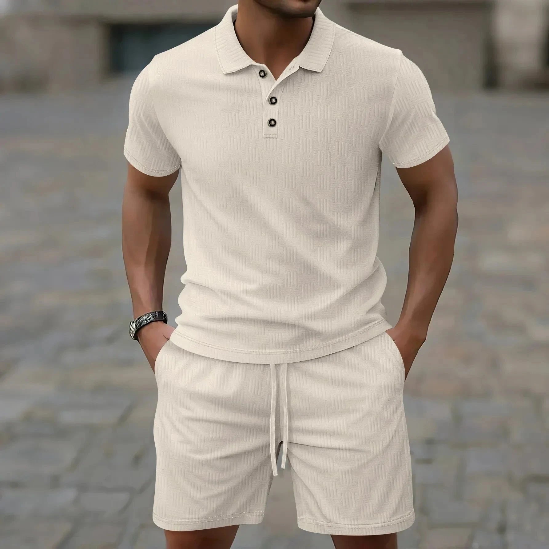 Sommer Polo Set Von Alder Khaki S