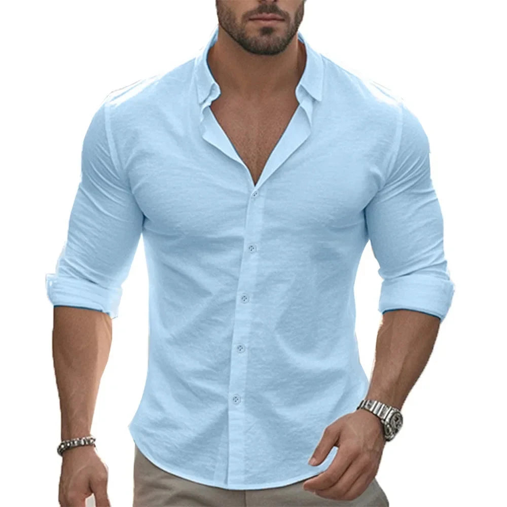 Sommerliches Leinenhemd Sommerliches Leinenhemd Von Alder Blau S