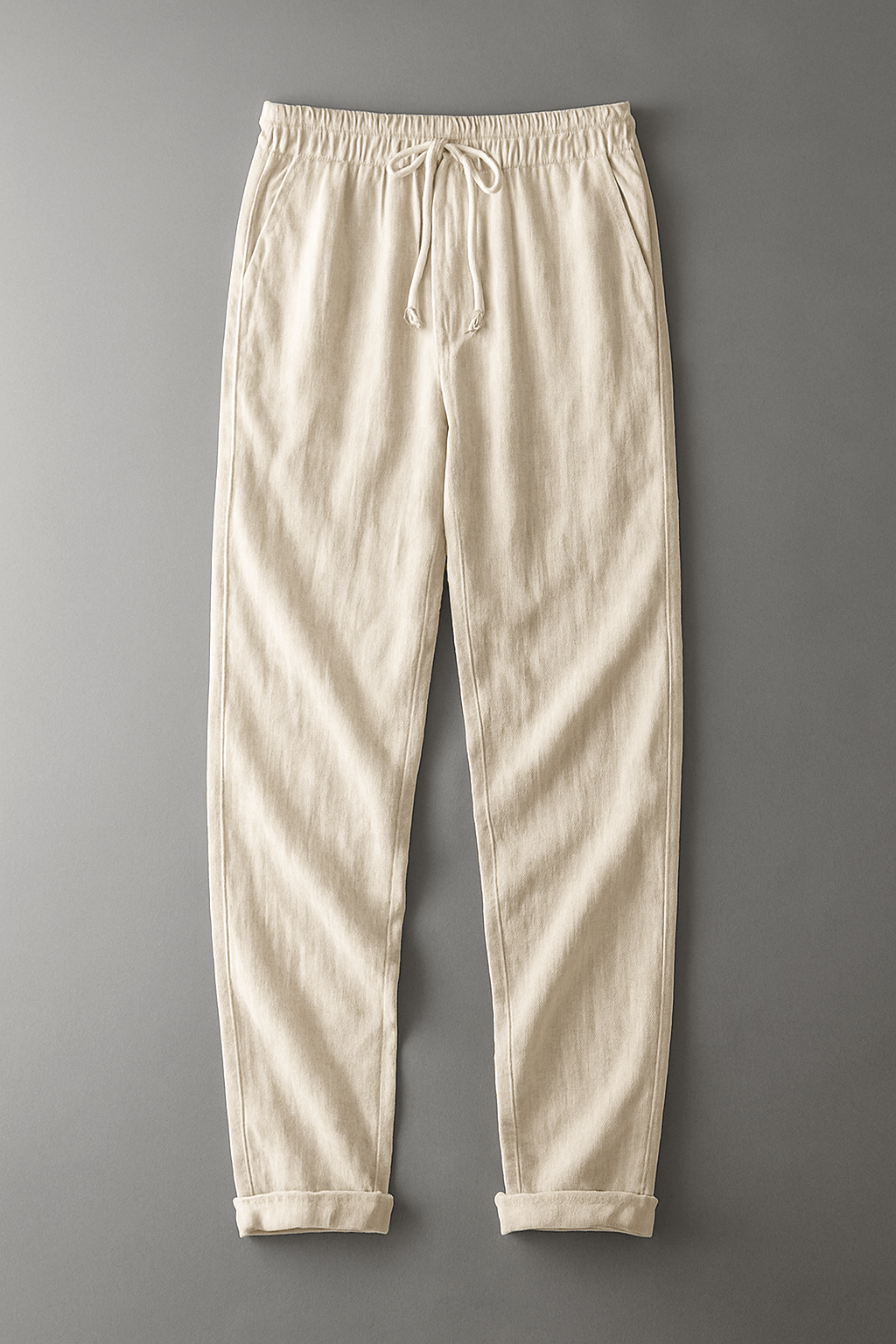 Stylische Leinenhose Von Alder Beige S