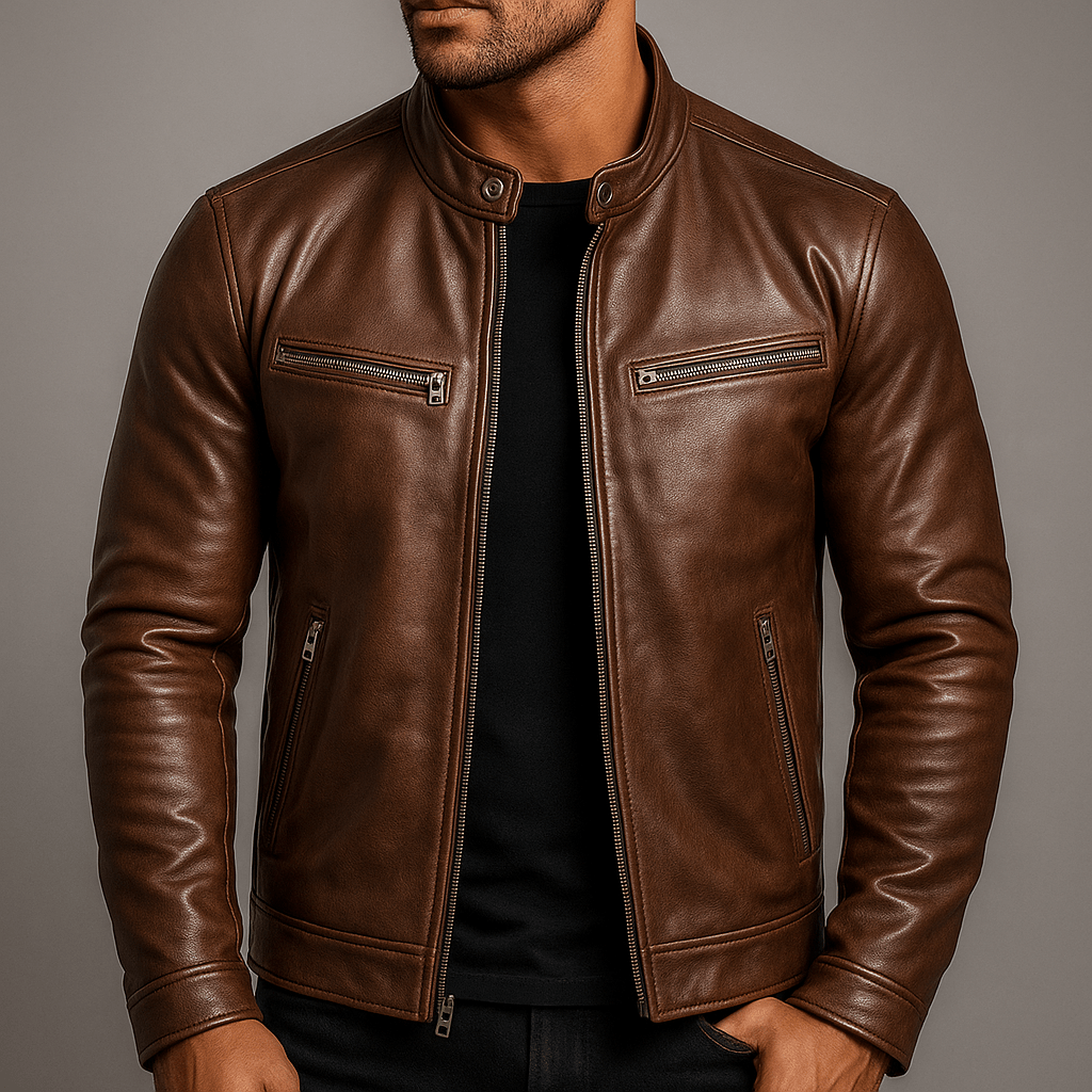 Vintage Lederjacke Von Alder