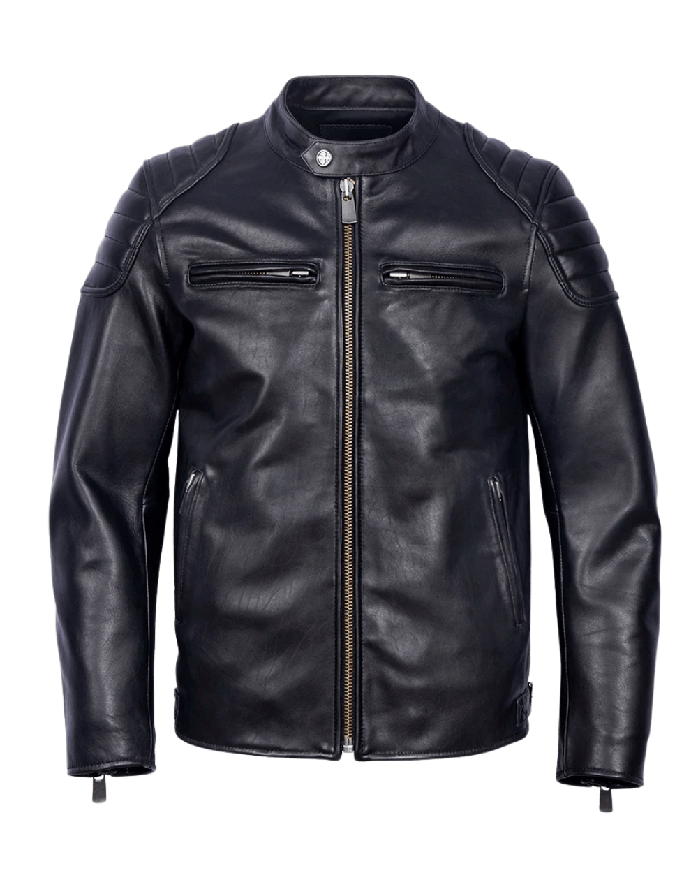 Vintage Lederjacke Von Alder Schwarz M