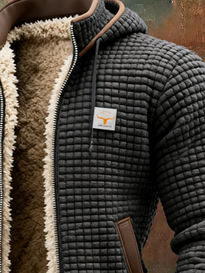 Fleecegefütterte Winterjacke