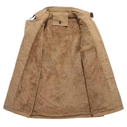 Eleganter Gepolsterter Trenchcoat