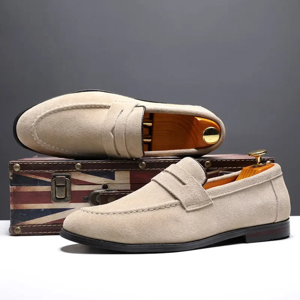 Wildleder-Sommer-Loafer