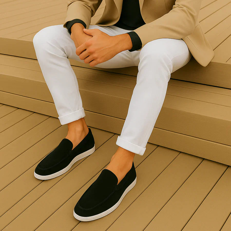 Lässige Wildleder Slipper