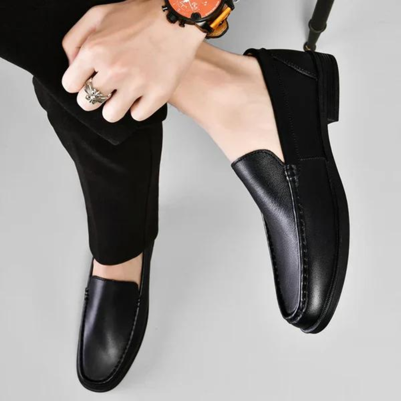 Elegante Leder Slipper