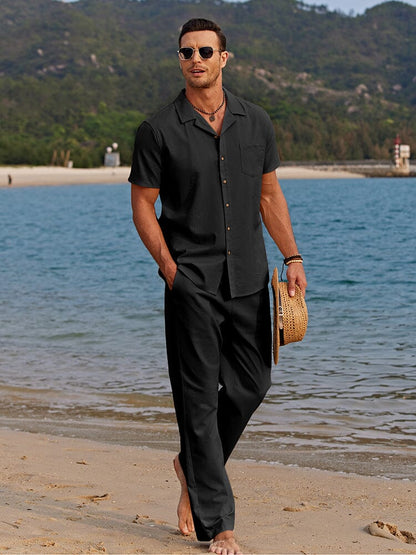 Elegantes Leinen-Sommer-Set
