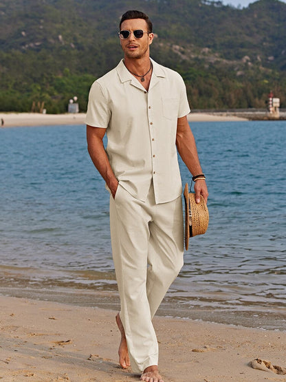 Elegantes Leinen-Sommer-Set