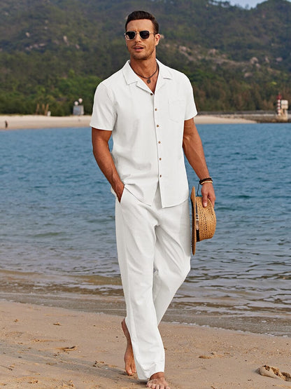 Elegantes Leinen-Sommer-Set
