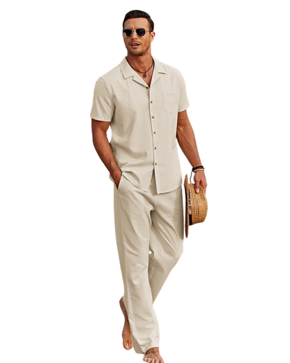 Elegantes Leinen-Sommer-Set