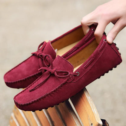 Lässige Wildleder-Sommer-Loafer