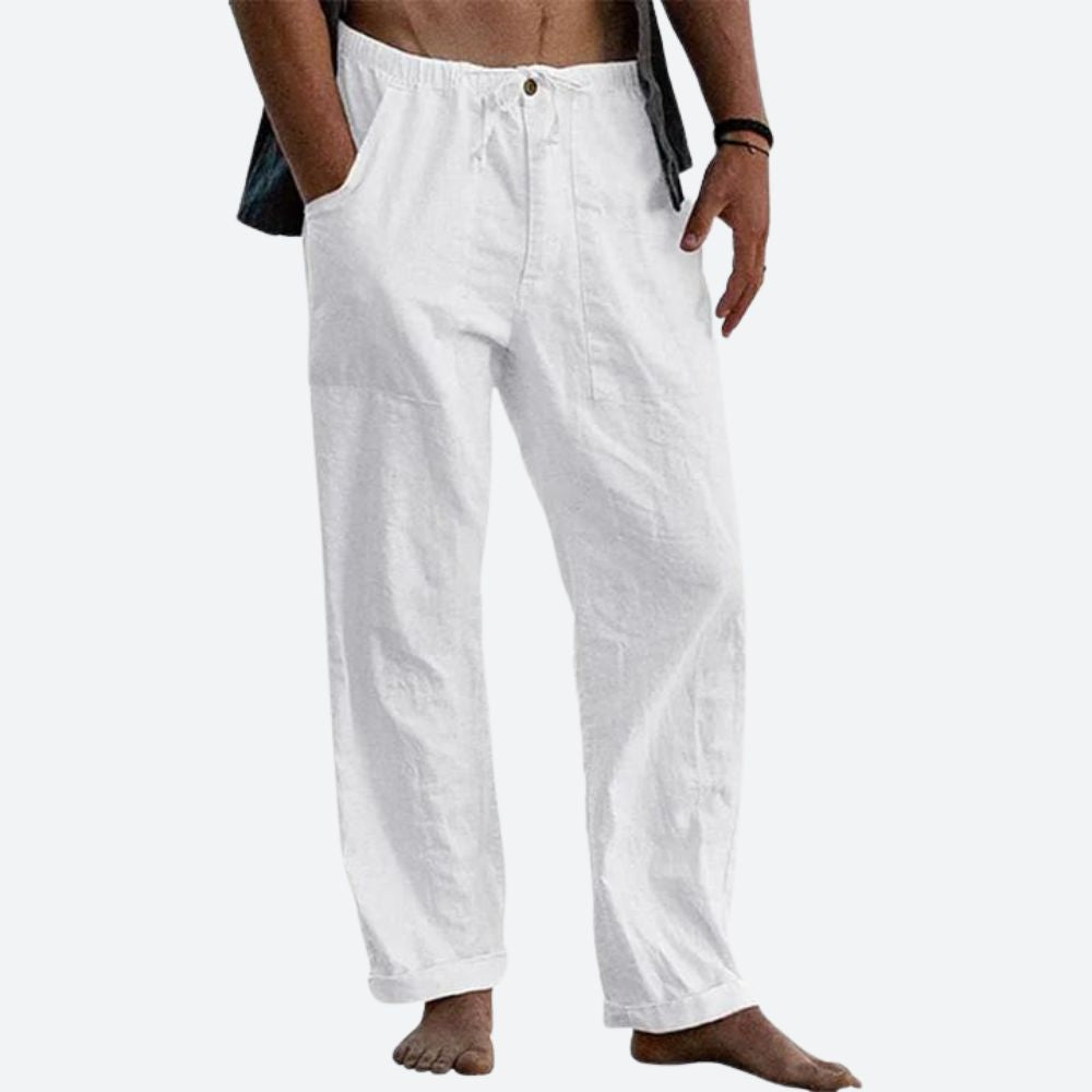 Klassische Leinenhose