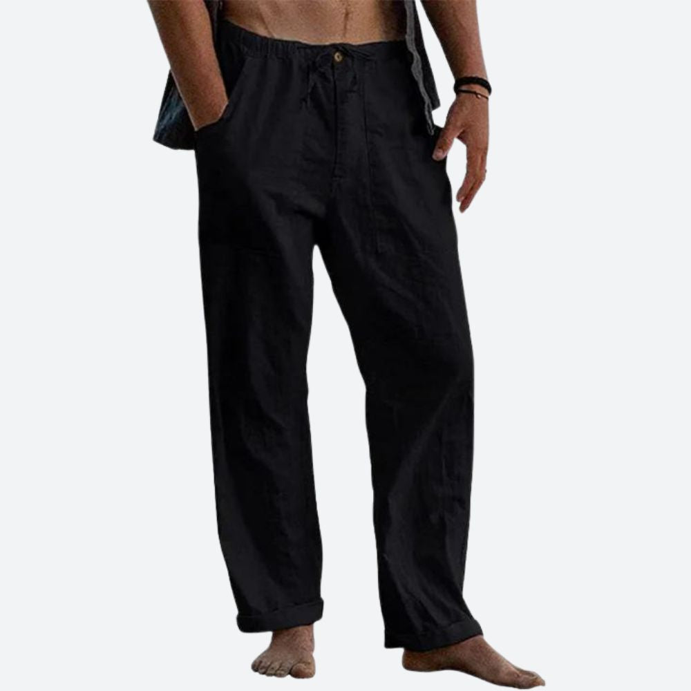 Klassische Leinenhose