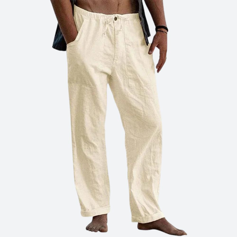Klassische Leinenhose