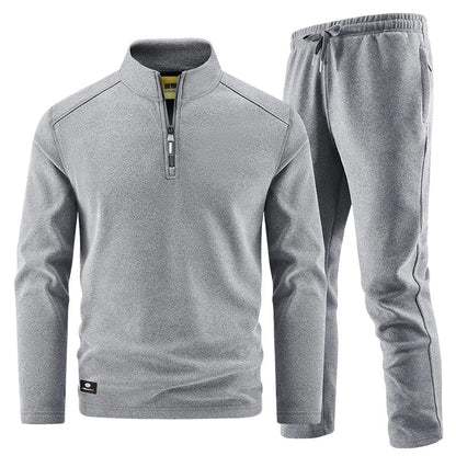 Elegantes Herren Zip-Pullover-Set