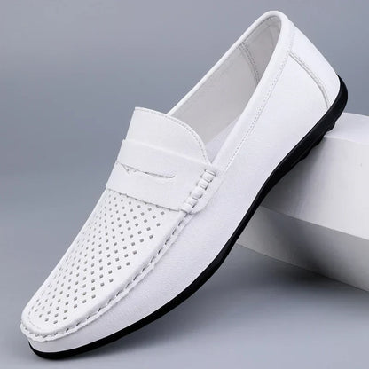 Klassische italienische Lederloafers