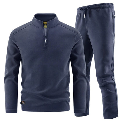 Elegantes Herren Zip-Pullover-Set