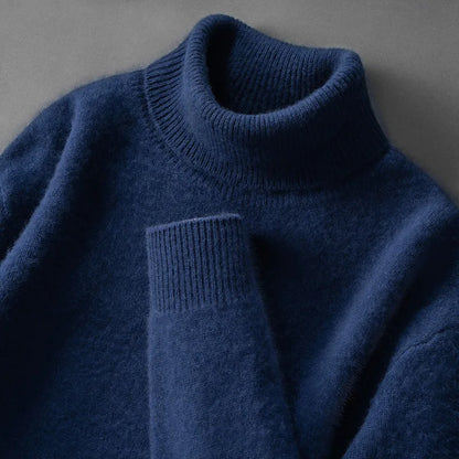 Eleganter Cashmere-Rollkragenpullover