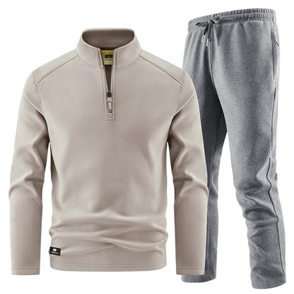 Elegantes Herren Zip-Pullover-Set