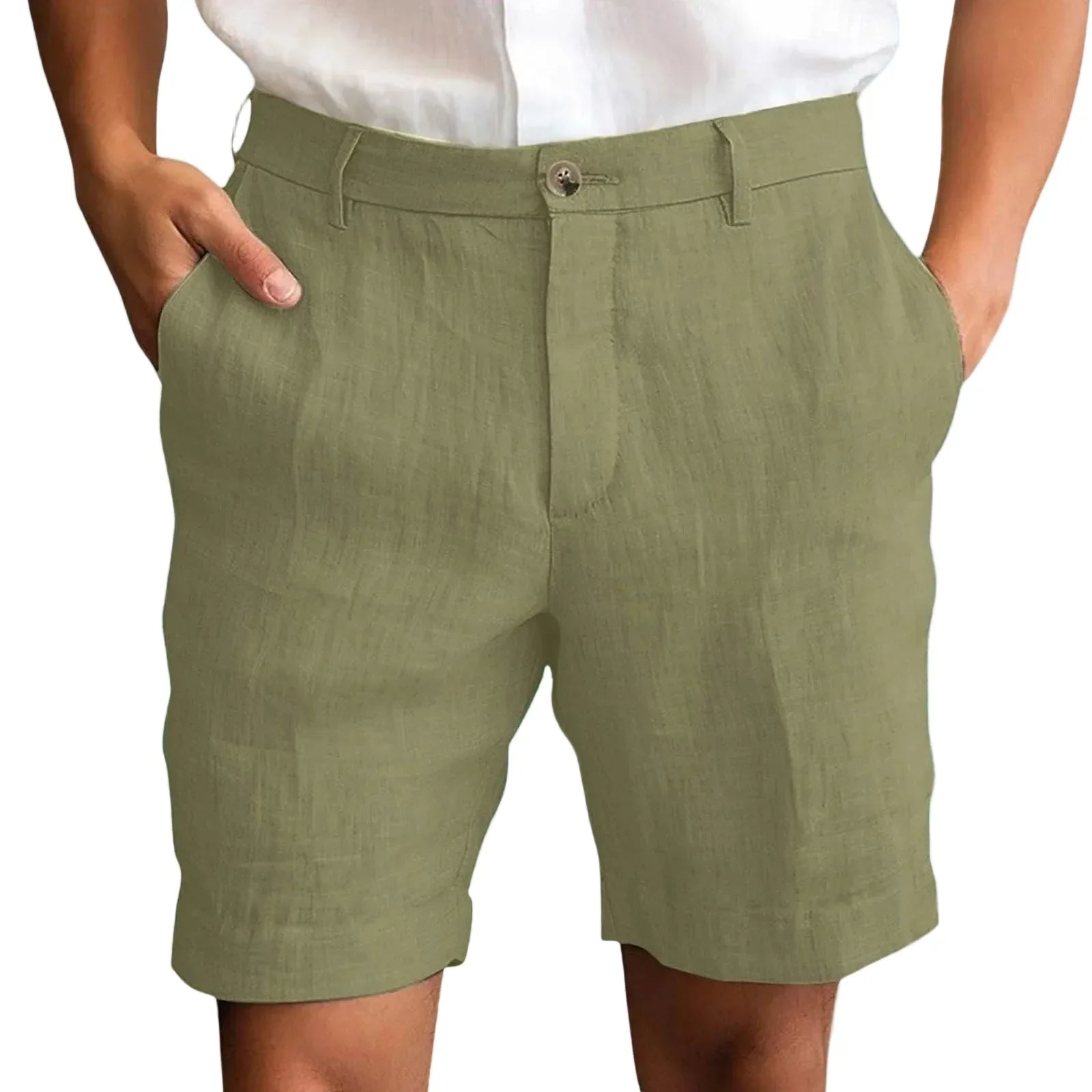 Elegante Leinen Shorts
