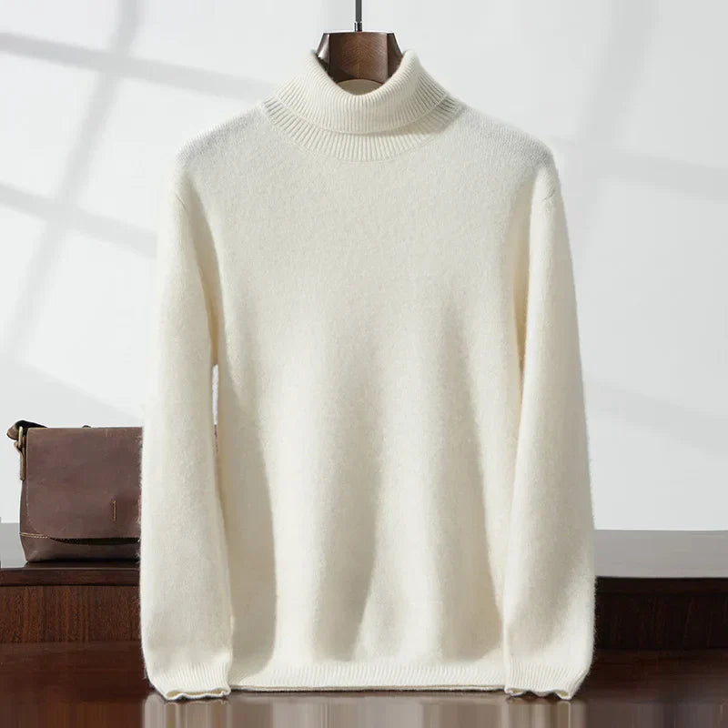 Eleganter Cashmere-Rollkragenpullover