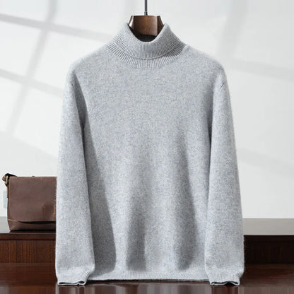Eleganter Cashmere-Rollkragenpullover