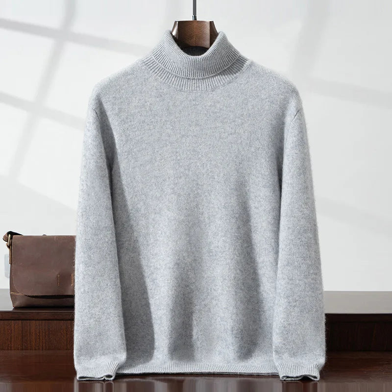 Eleganter Cashmere-Rollkragenpullover